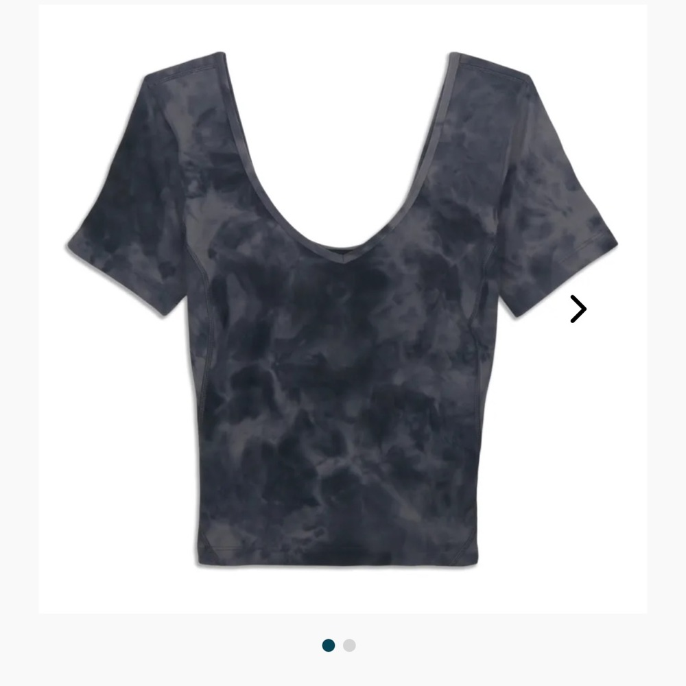 Lululemon Lululemon Align Short Sleeve Tee  Size 4 Cropped Slim Fit Tie Dye